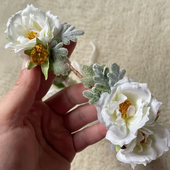 White Rose Flower Crown
